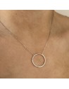 Collar c/circulo c/ piedras