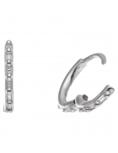 Tor. Aro 10mm con tipo cuentas de plata