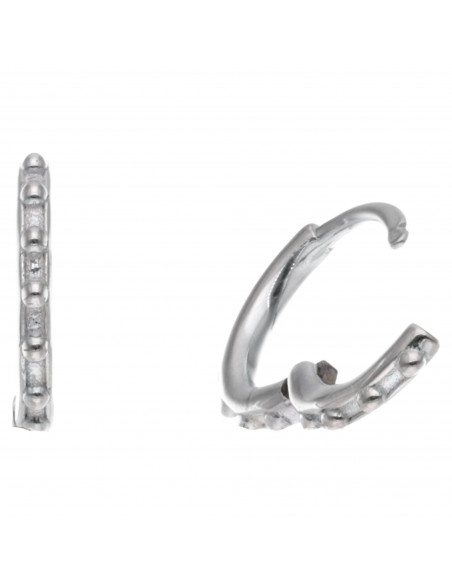 Tor. Aro 10mm con tipo cuentas de plata