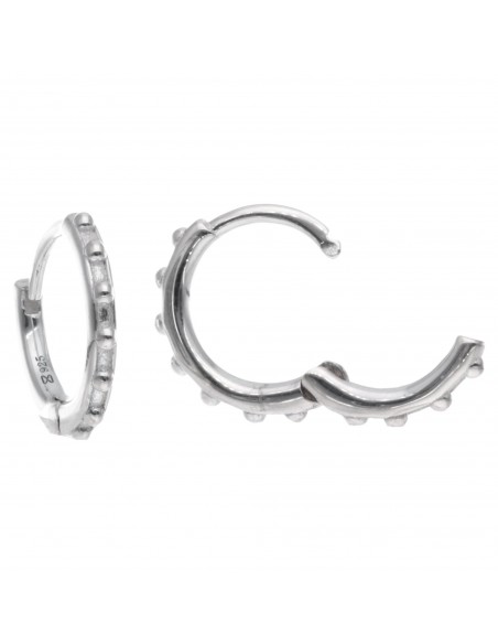 Tor. Aro 10mm con tipo cuentas de plata
