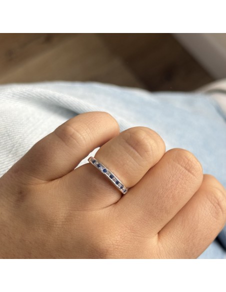 An. fino 1/2 sinfin azul y blanco