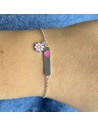 Pul. identidad c/corazon y margarita rosa