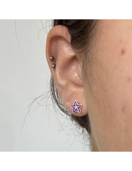 Tor.estrella c/esmalte lila