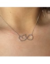 Conj,infinito grande 3 cm x 1.2 c/corazon