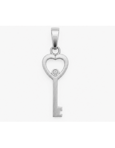 Dije llave corazon, cn zc 27mm