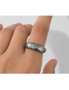 Anillo acero arenado con 3 zc
