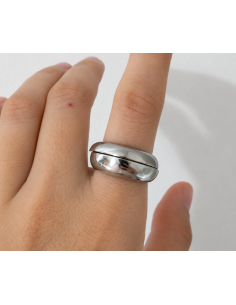 Anillo ancho pulido/aren 2