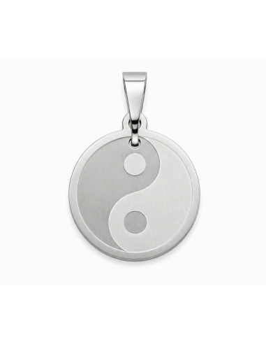 Dije acero ying-yang 27mm de diametro