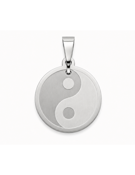 Dije acero ying-yang 27mm de diametro