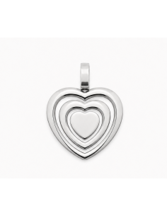 Dije acero 3corazones 26mm