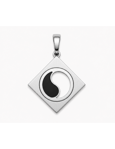 Dije acero ying-yang basculante de 27mm