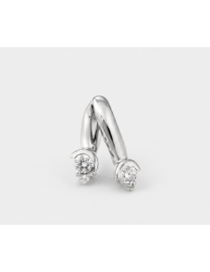Dije doble  con piedras 5mm...