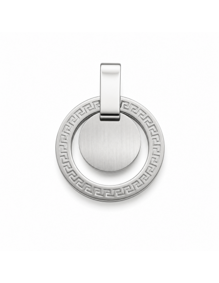 Colgante acero con guard. griega