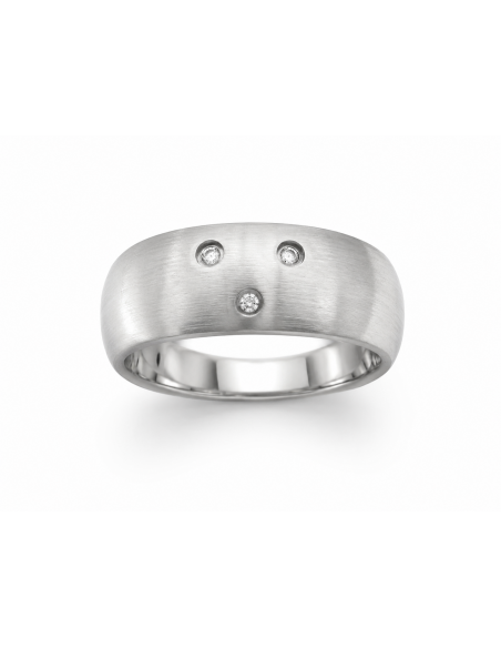 Anillo acero arenado con 3 zc