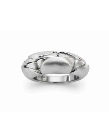 Anillo mitad liso, mitad arenado...