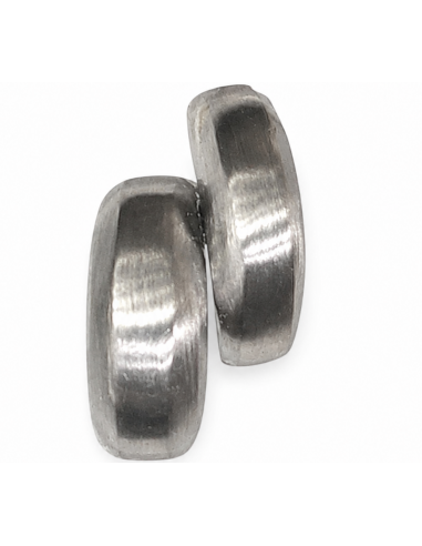 Dije doble arenado 8mm x 16mm