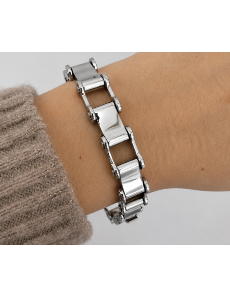 Pulsera calada gruesa de 20cm, 11mm de espesor