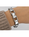 Pulsera calada gruesa de 20cm, 11mm de espesor