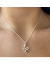 Conj. Con serpiente trabajada y zc. Oval en el ojo