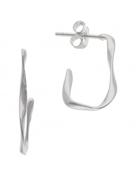 Tor. 1/2 aro  pasante s/piedras, irregular estilo minimalista