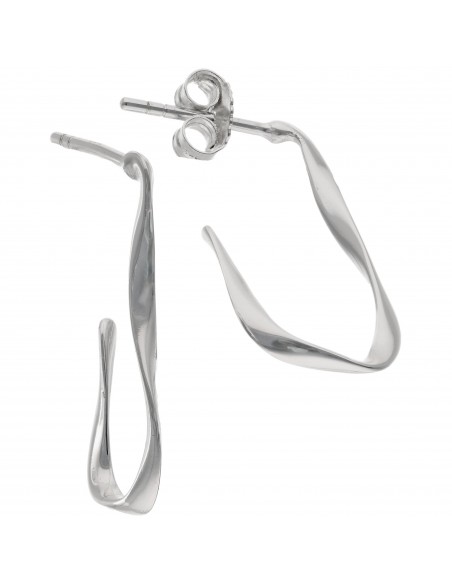Tor. 1/2 aro  pasante s/piedras, irregular estilo minimalista