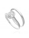 An. solitario oval c/alianza