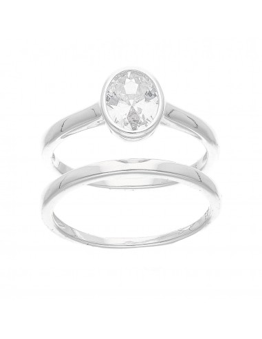 An. solitario oval c/alianza