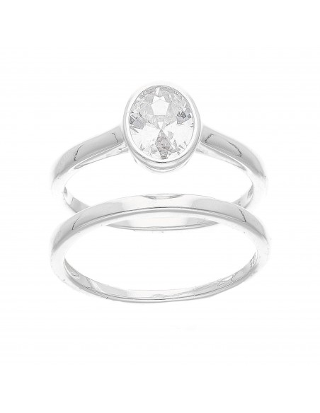 An. solitario oval c/alianza
