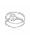 An. solitario oval c/alianza