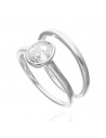 An. solitario oval c/alianza
