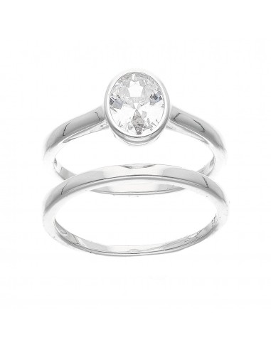 An. solitario oval c/alianza