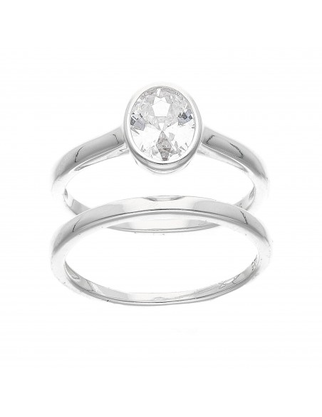 An. solitario oval c/alianza