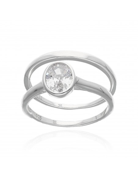 An. solitario oval c/alianza