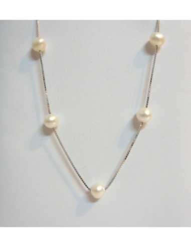 Collar perlas de cultivo de rio 6mm...