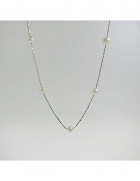 Collar perlas de cultivo de rio 5.5mm veneciana X 45 CM