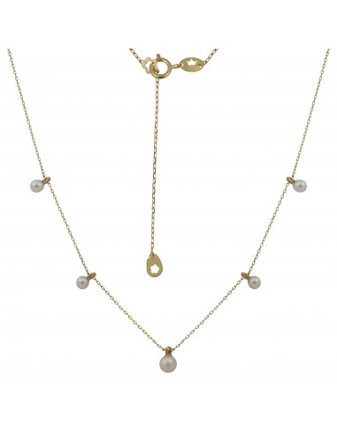 Conj .oro 18k c/perlas cultivada mini