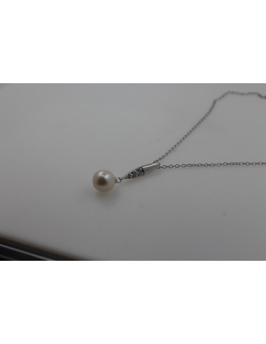 Collar dije barrita c/perla de rio de...