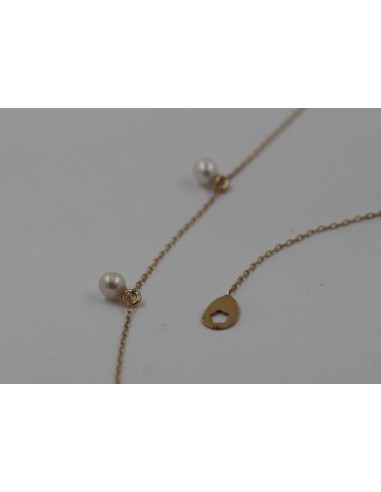 Conj .oro 18k c/perlas cultivada mini