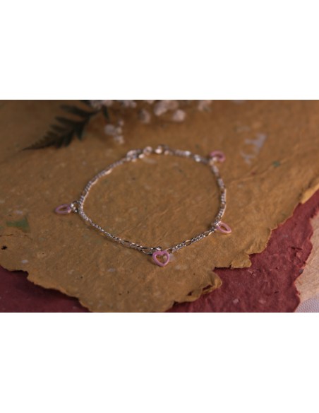 Pul. corazones rosados 16cm