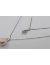 Collar 2/largos c/perla de rio y zic rodinada