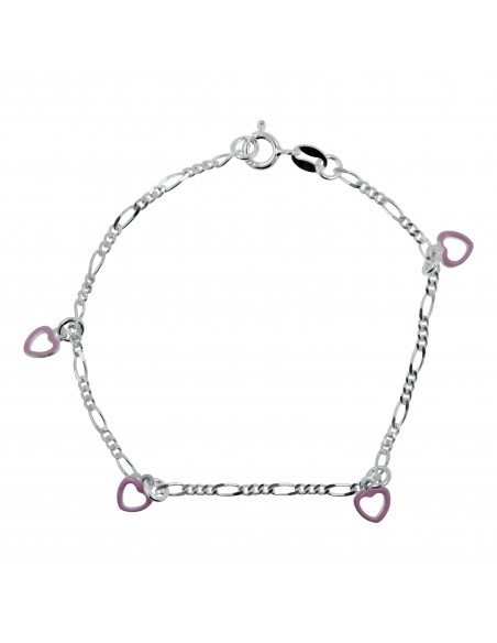 Pul. corazones rosados 16cm