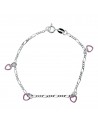 Pul. corazones rosados 16cm