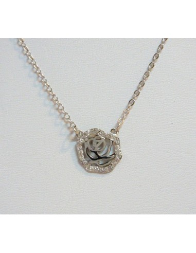 Collar c/dije incorporado flor