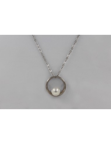 Collar minimalista c/perla cultivada...