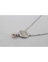 Conj. cdije minimalista c/perla cultivada 5-5.5 rodinada
