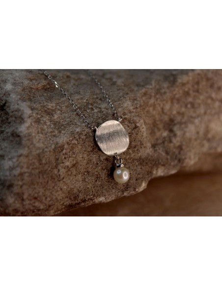 Conj. cdije minimalista c/perla cultivada 5-5.5 rodinada
