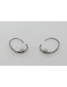 Torn tipo aro oval c/perla de 4 mm