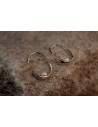 Torn tipo aro oval c/perla de 4 mm